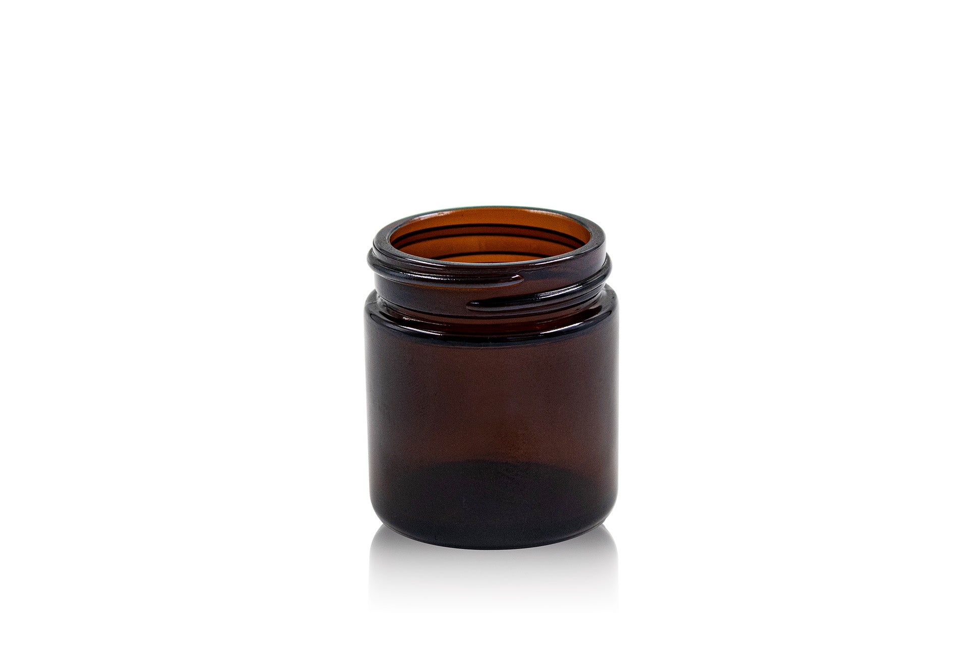 Pot de pommade en verre ambré de 50 ml 45-400
