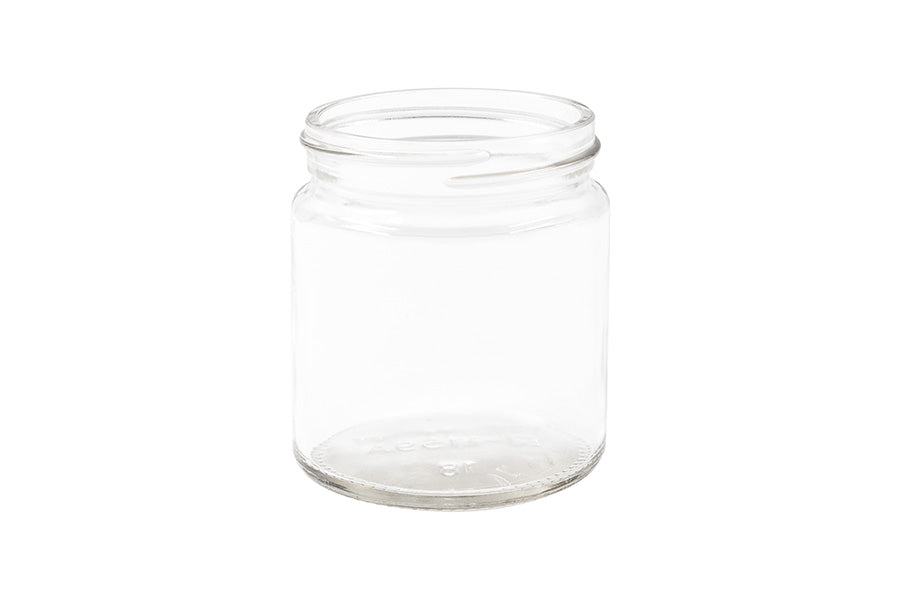 4 oz Clear Glass Round Straight Sided Jar 58-400