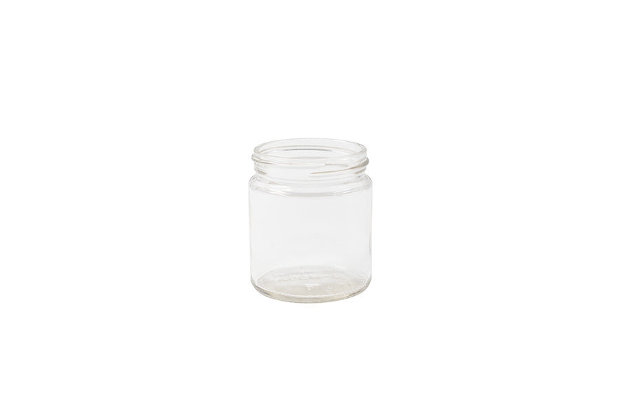 4 oz clear glass jar (neck finish: 58-400)