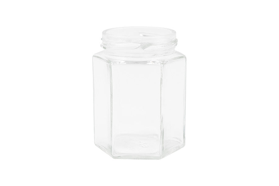 190 ml clear glass jar (neck finish: 58-2020)