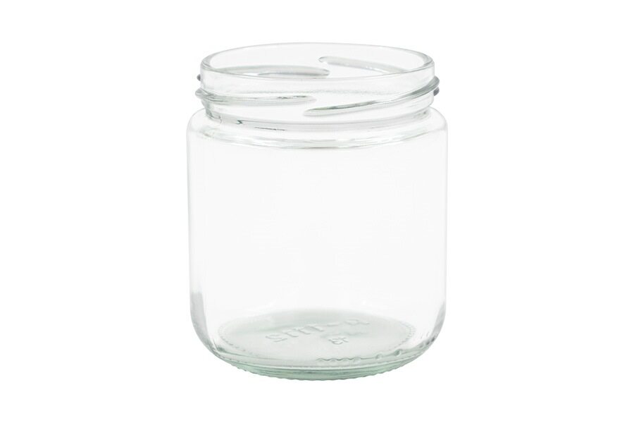 250 ml Clear Glass Round Short Cylinder Jar 70 mm Twist / Lug