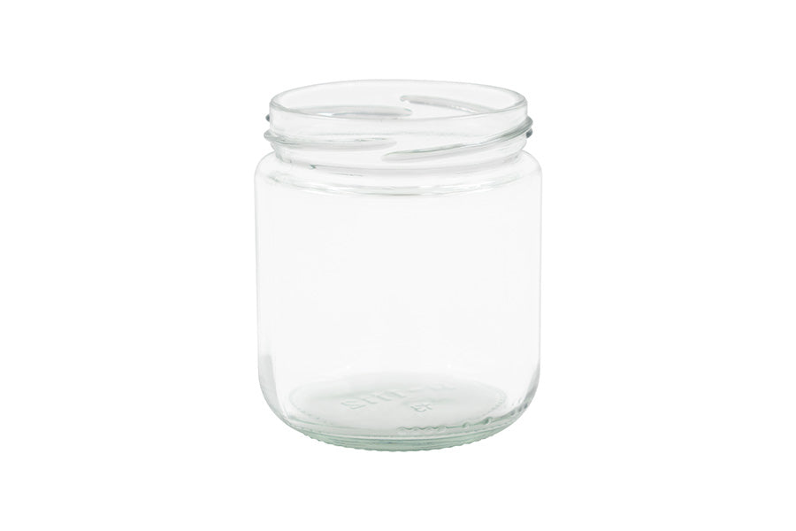 250 ml Clear Glass Short Cylinder Jar 70 mm Twist / Lug