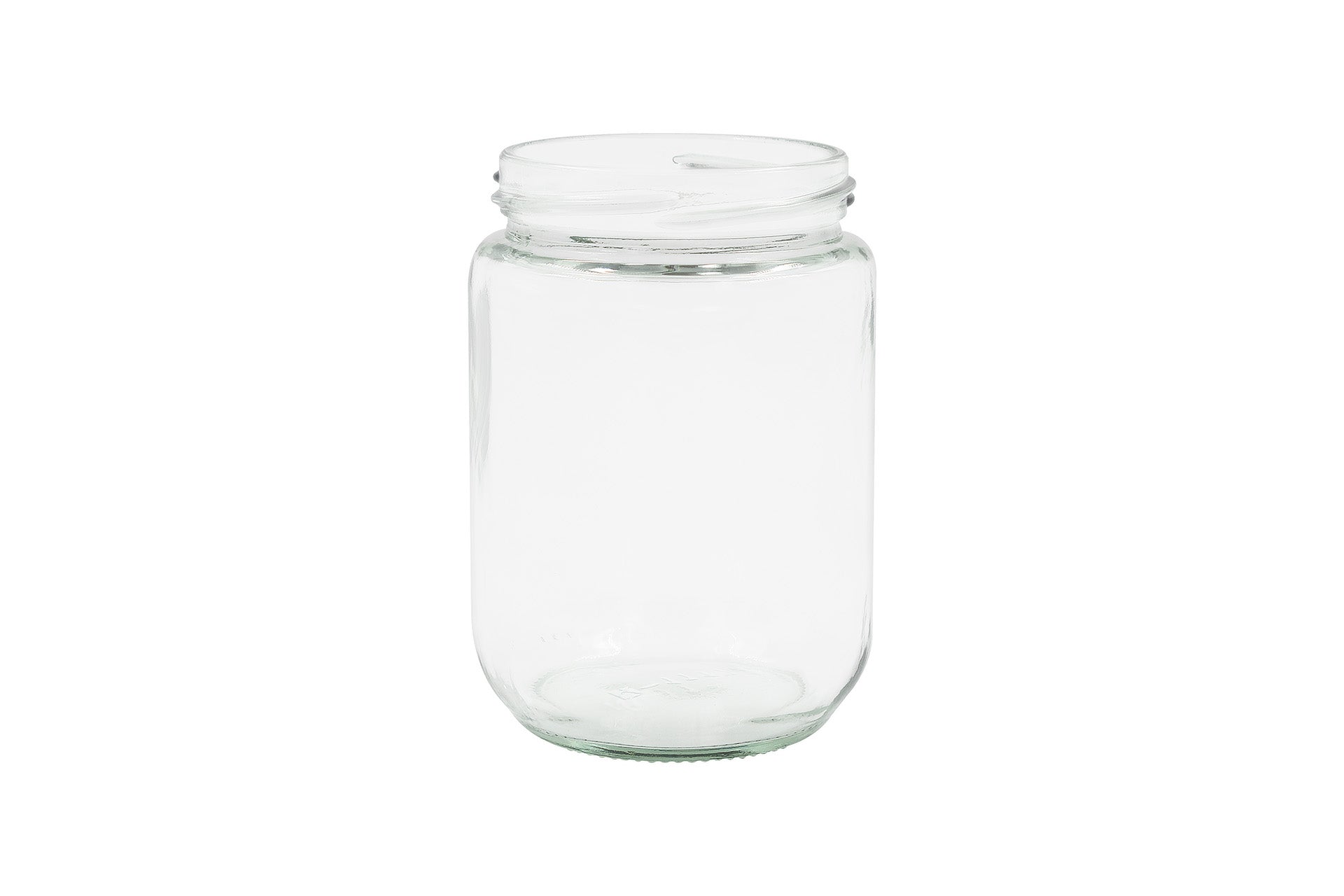 375 ml Clear Glass Short Cylinder Jar 70 mm Twist / Lug