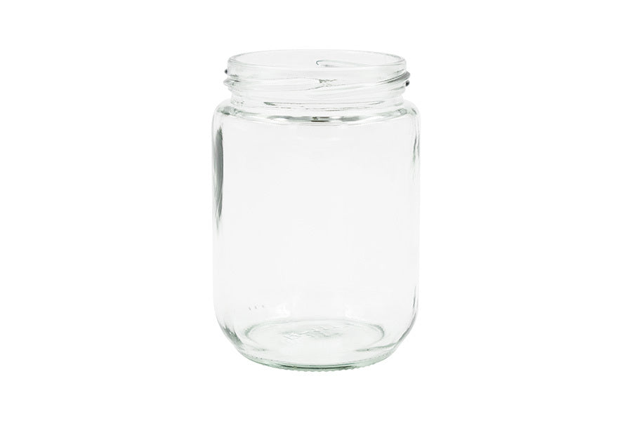 375 ml clear glass jar (neck finish: 70-2030)