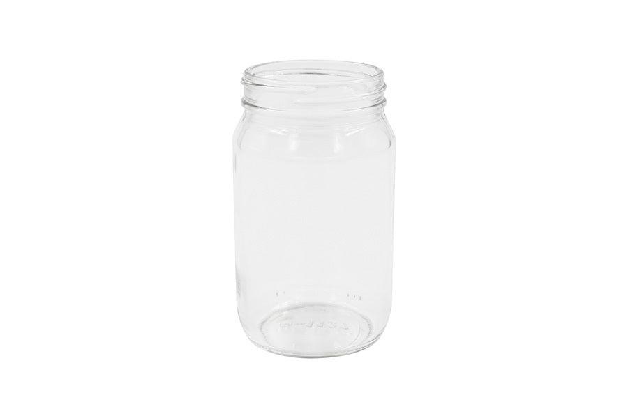 8 oz clear glass jar (neck finish: 58-400)