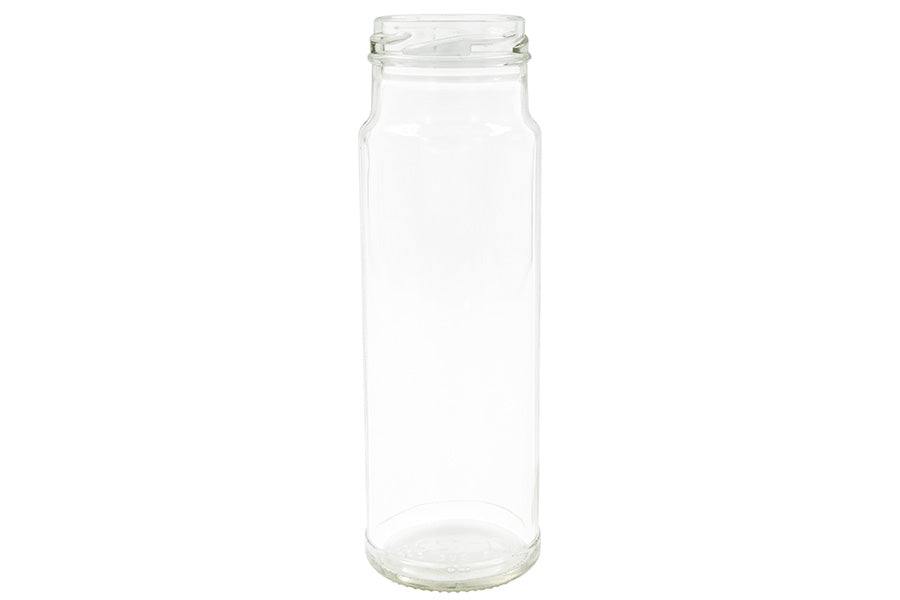 250 ml Clear Glass Round Tower Jar 48 mm Twist / Lug