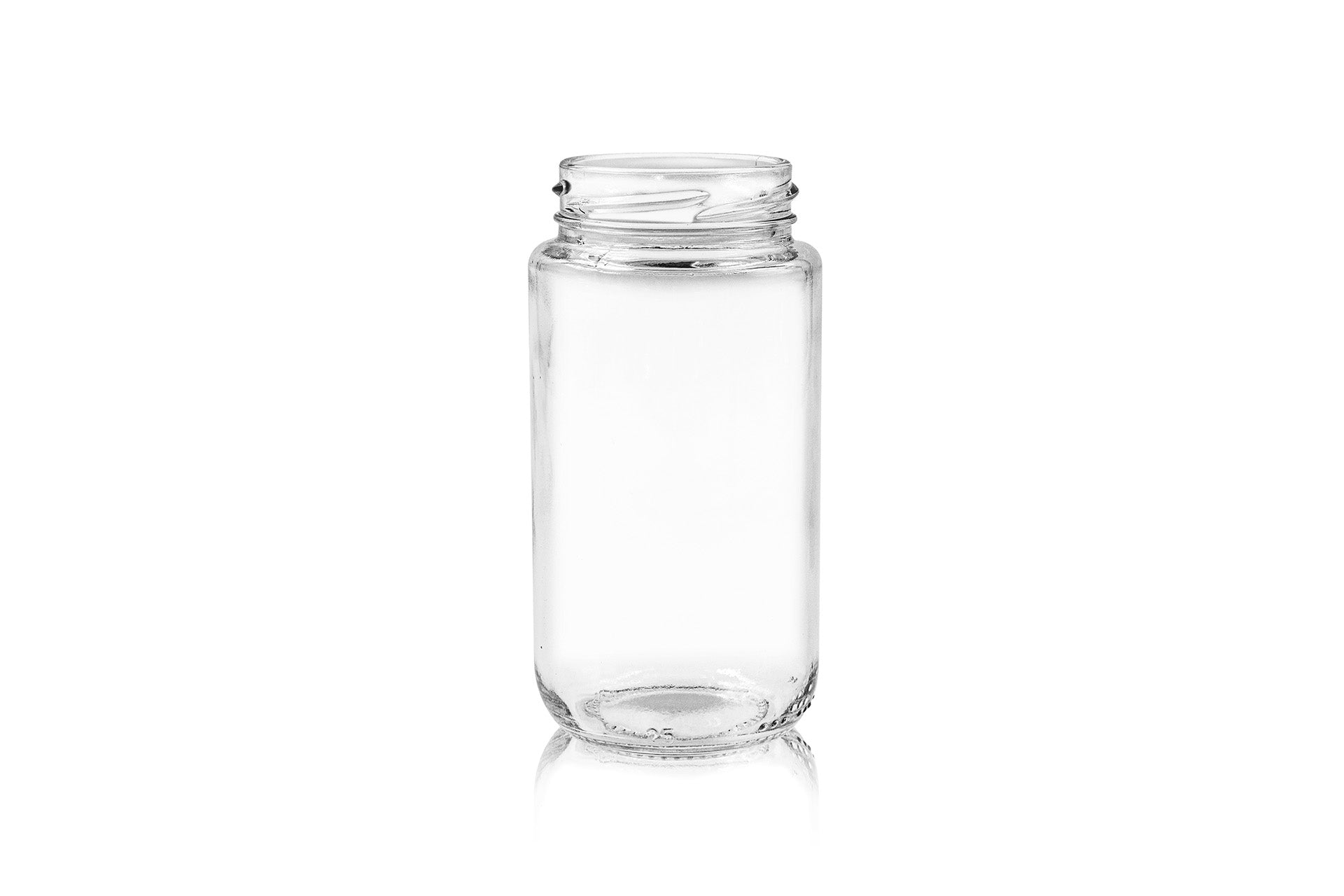 250 ml Clear Glass Tall Cylinder Jar 53 mm Twist / Lug