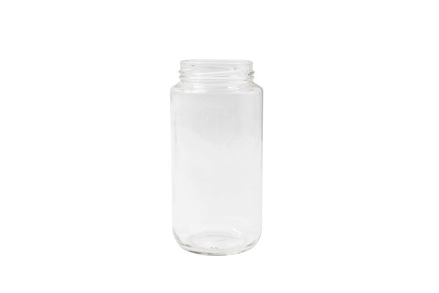 375 ml clear glass jar (neck finish: 58-2020)