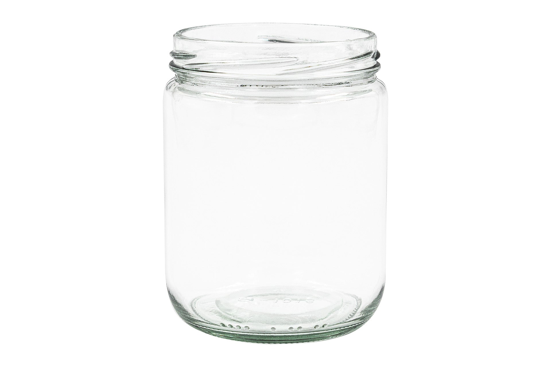 500 ml Clear Glass Round Short Cylinder 82 mm Twist / Lug