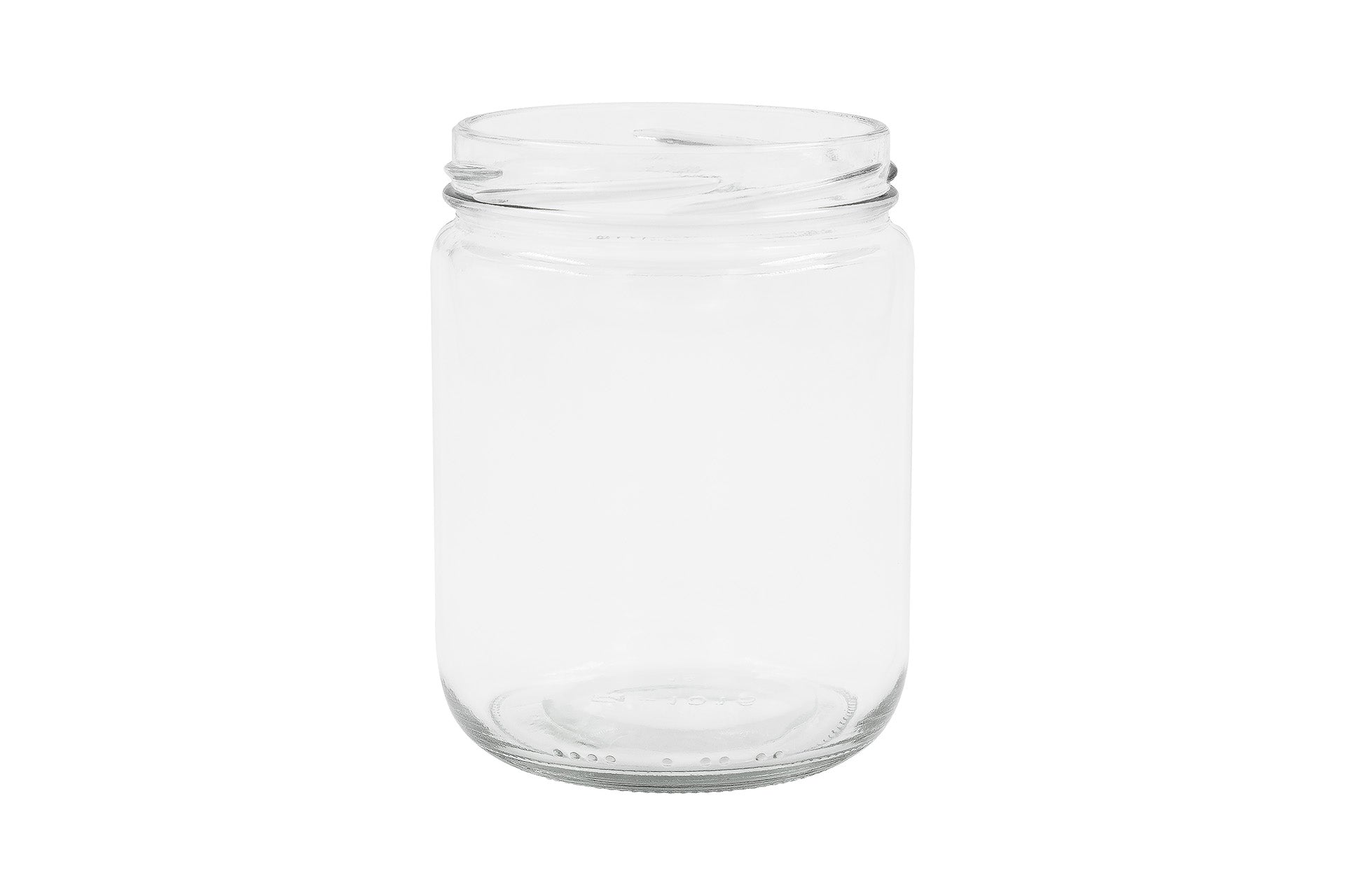 500 ml Clear Glass Round Short Cylinder 82 mm Twist / Lug