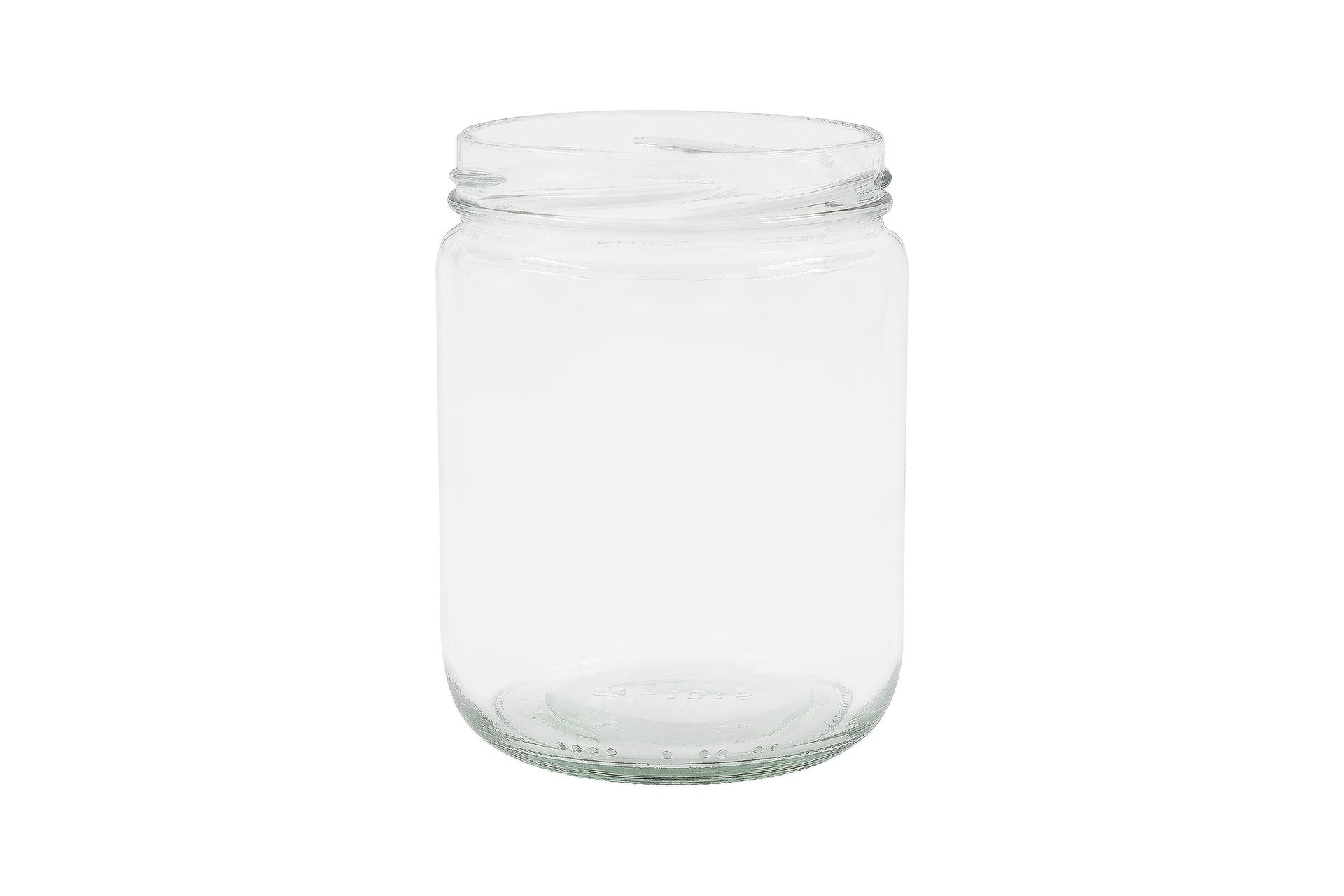 500 ml Clear Glass Round Short Cylinder 82 mm Twist / Lug