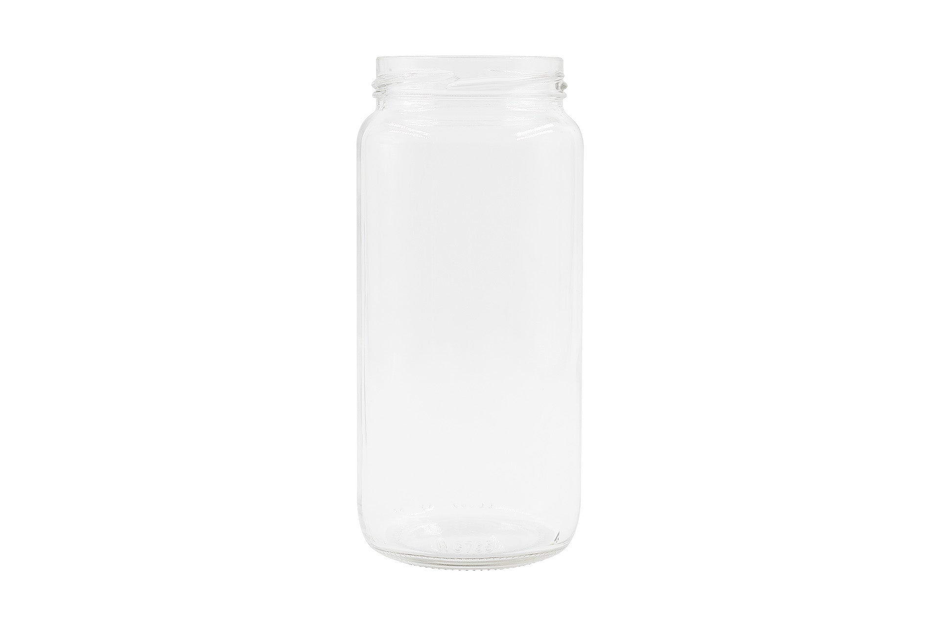 500 ml Clear Glass Round Tall Cylinder Jar 63 mm Twist / Lug