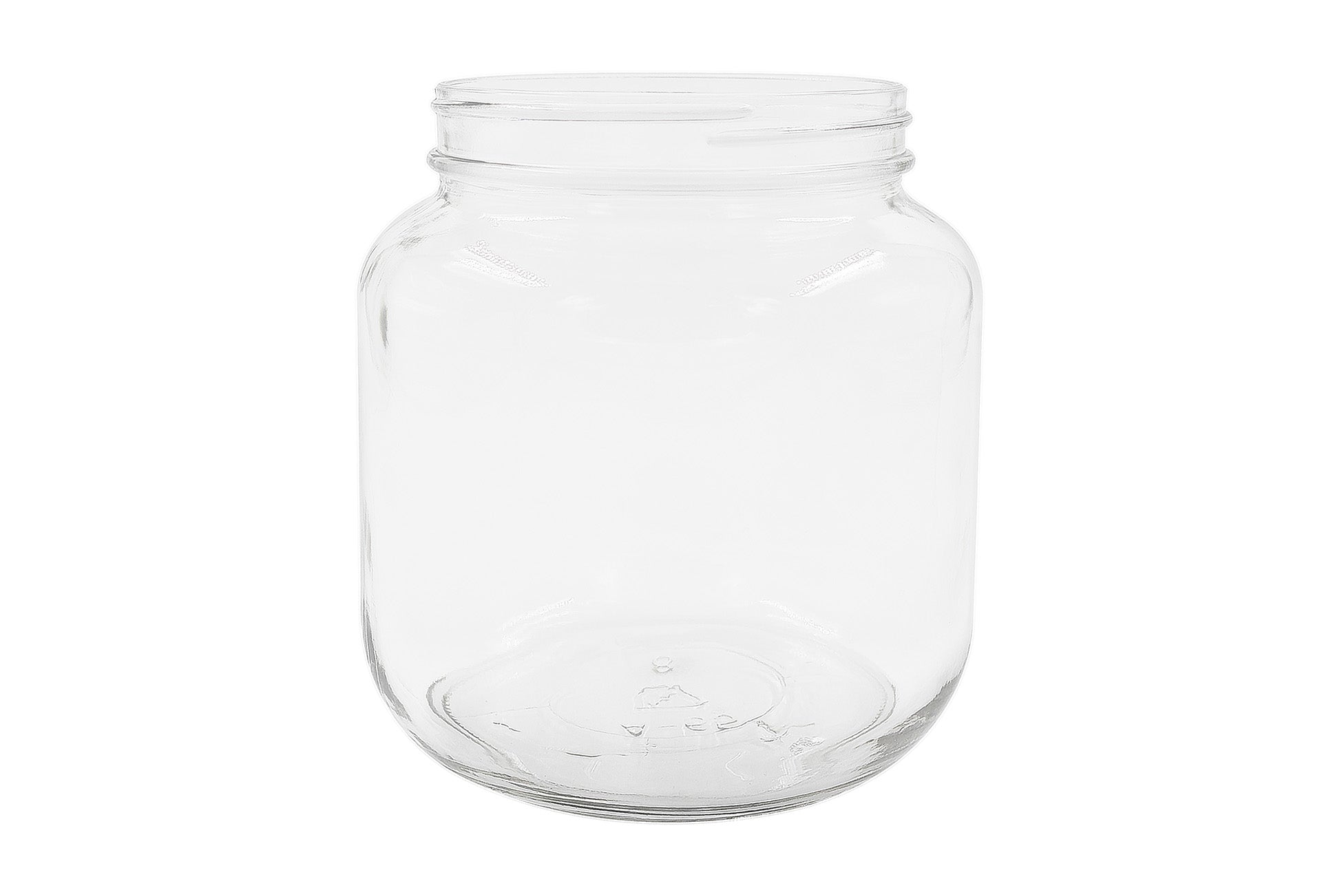 1/2 US gal Clear Glass Round Jar 110-400
