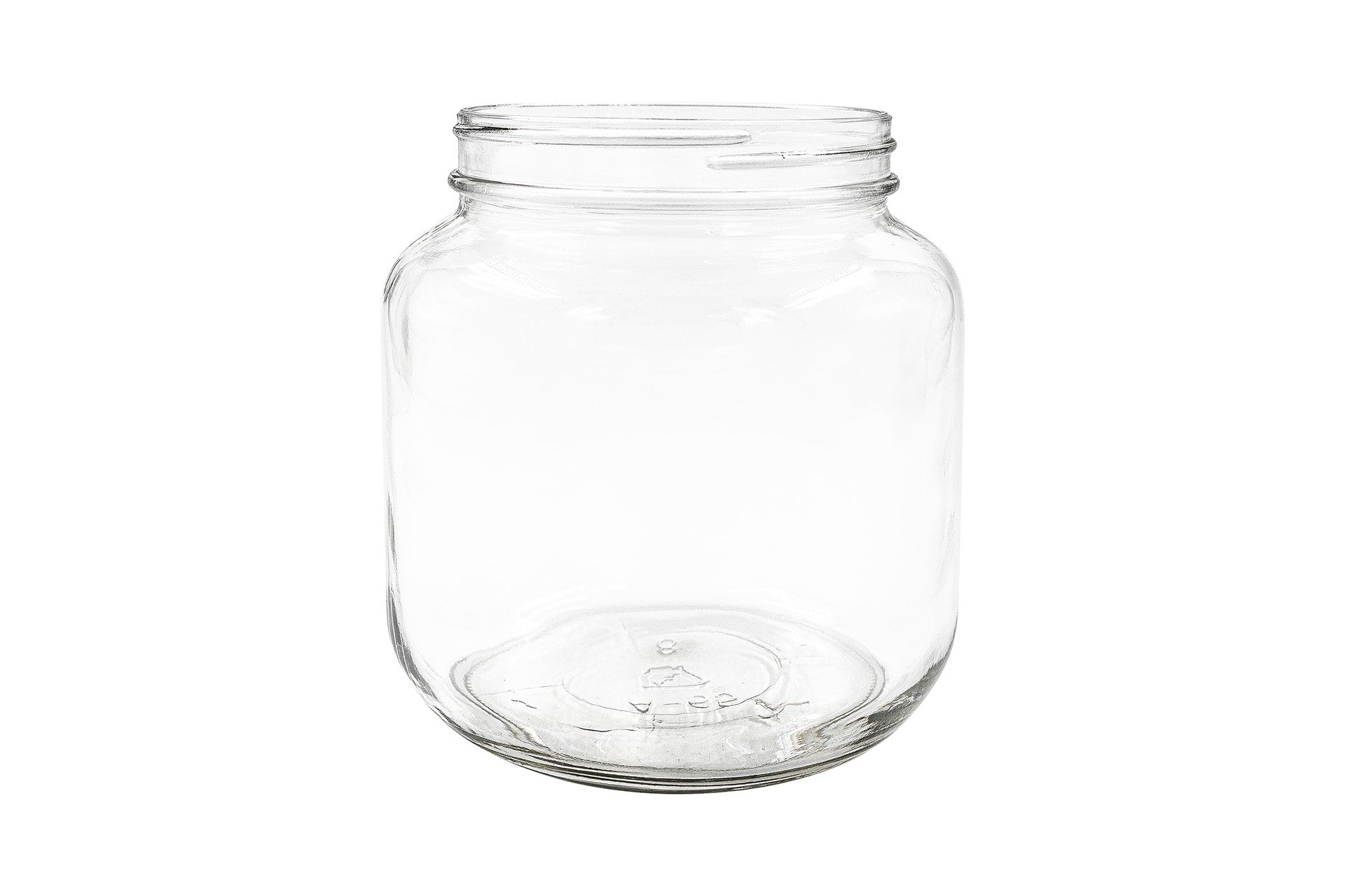 1/2 US gal Clear Glass Round Jar 110-400