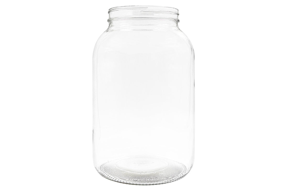 1 US Gal Clear Glass Round Jar 110-400