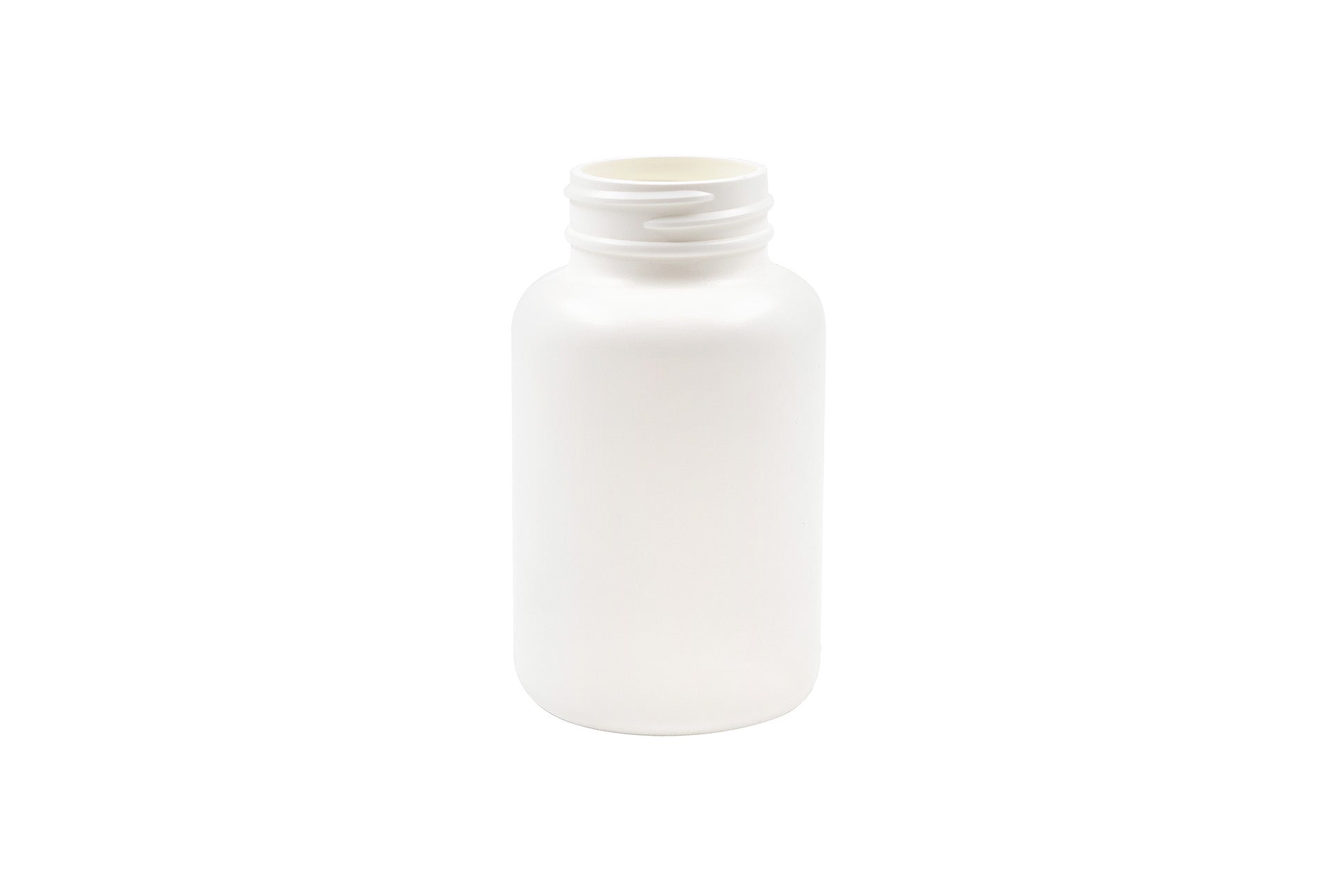 175 cc White HDPE Round Packer Bottle 38-400