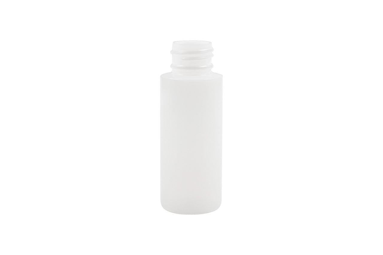2 oz Natural HDPE Round Cylinder Bottle 24-410