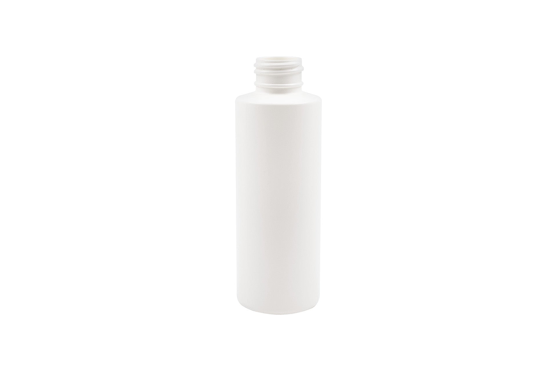 Bouteille cylindrique ronde en PEHD blanc de 4 oz 24-410