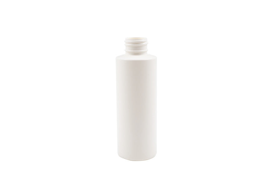 4 oz white plastic bottle (neck finish: 24-410)