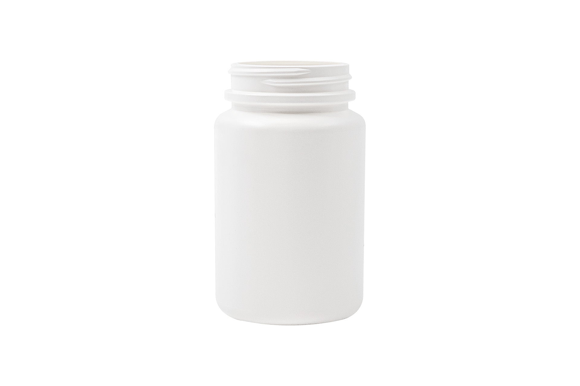 250 cc White HDPE Round Packer Bottle 53-400