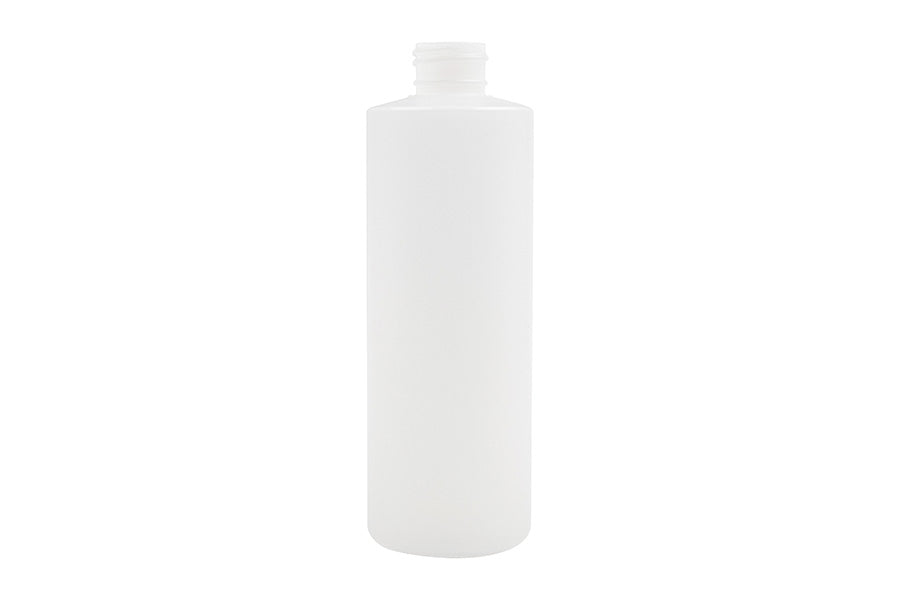 Bouteille cylindrique ronde en PEHD naturel de 250 ml 24-410