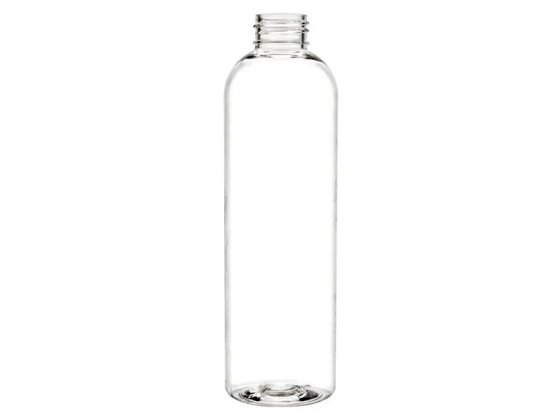 8 oz clear plastic bottle (neck finish: 63 mm)