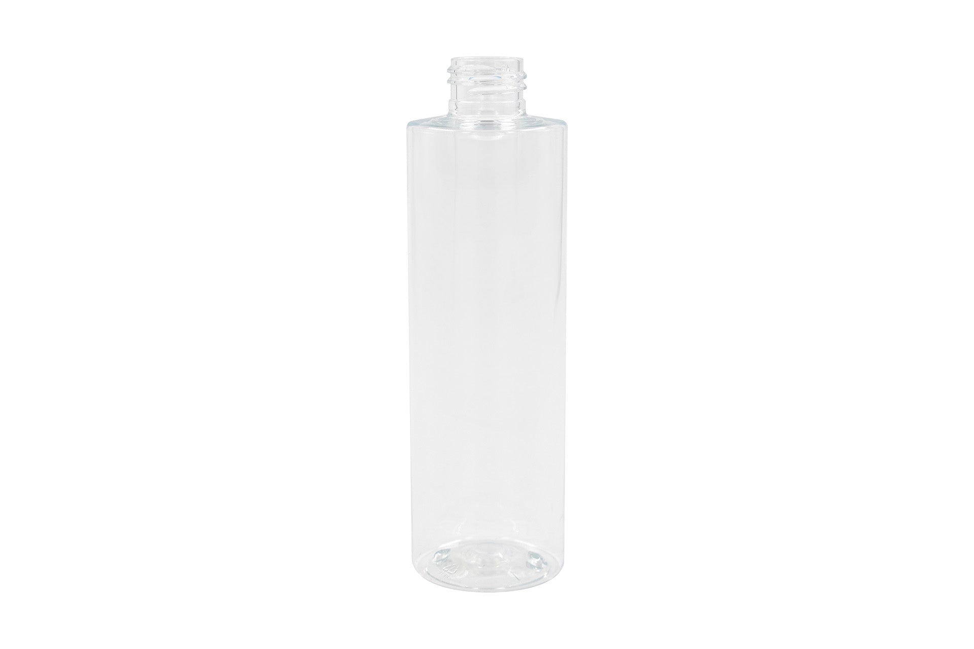 Bouteille cylindrique ronde en PET transparent de 8 oz 24-410