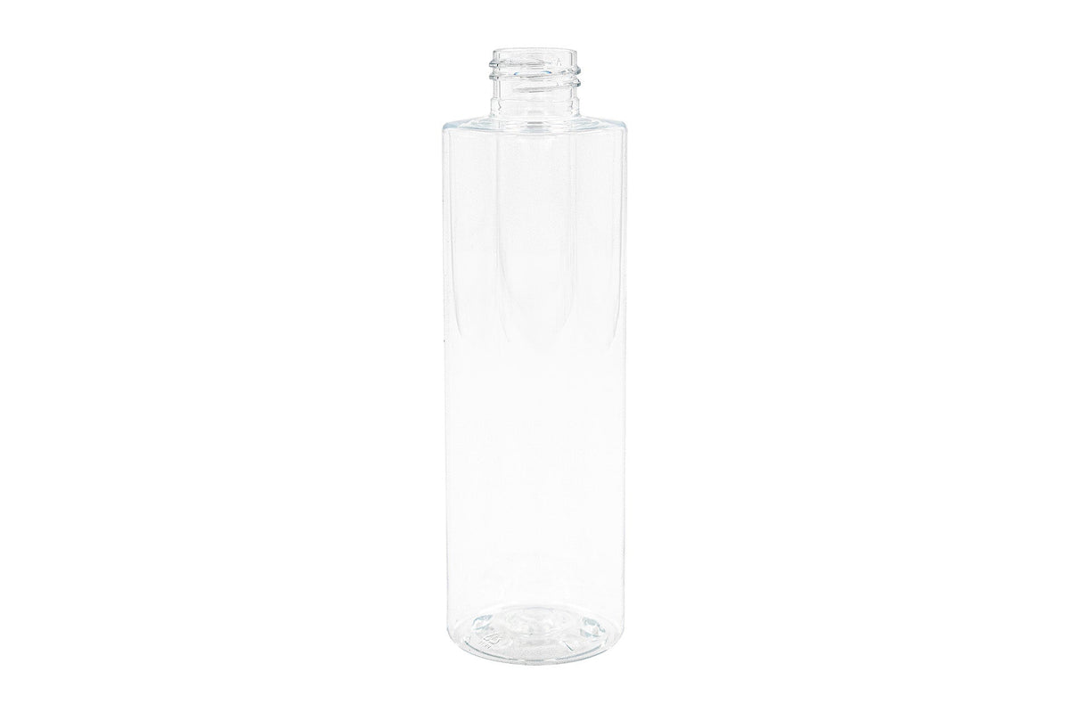 8 oz Clear PET Round Cylinder Bottle 24-410