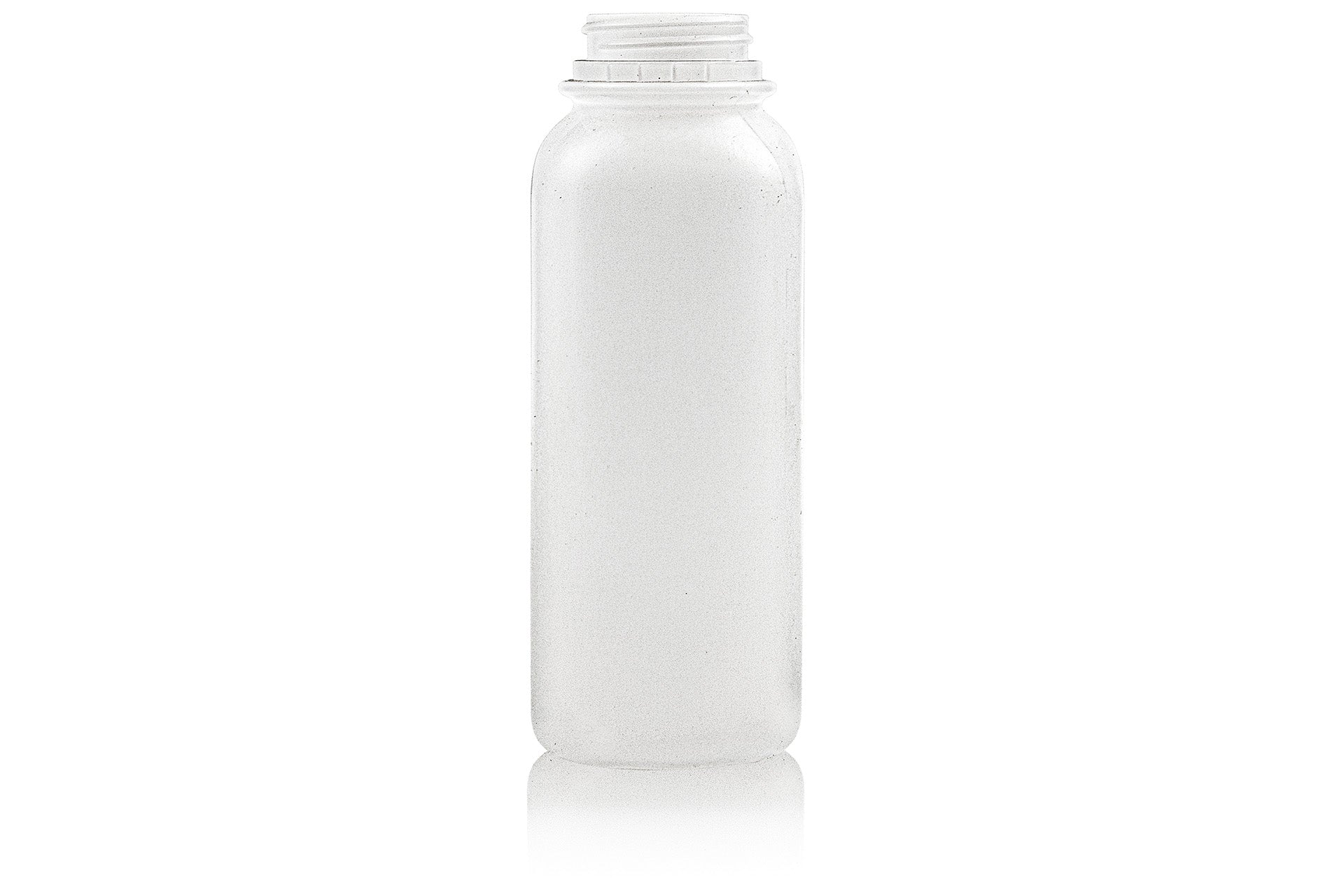 Bouteille de jus carrée inviolable en PEHD naturel de 16 oz (473 ml) 38-400