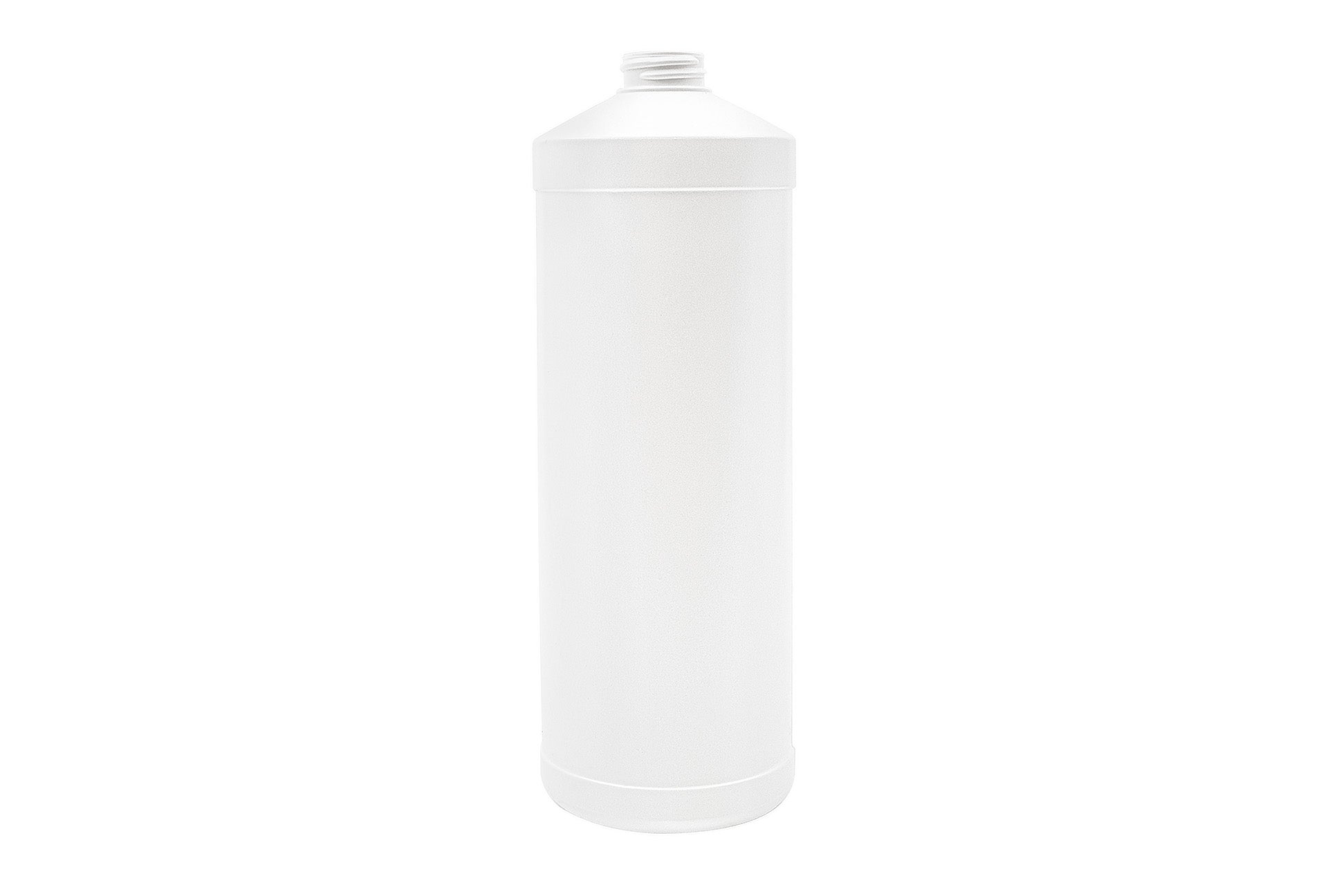 Bouteille cylindrique ronde PROTECTO en PEHD blanc de 1 L 28-400 (144)