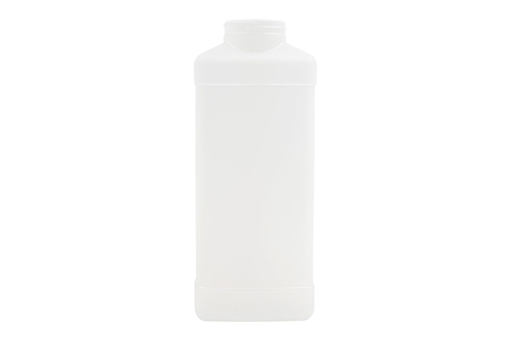 1.2 L Natural HDPE Rectangle Oil Bottle 53-400