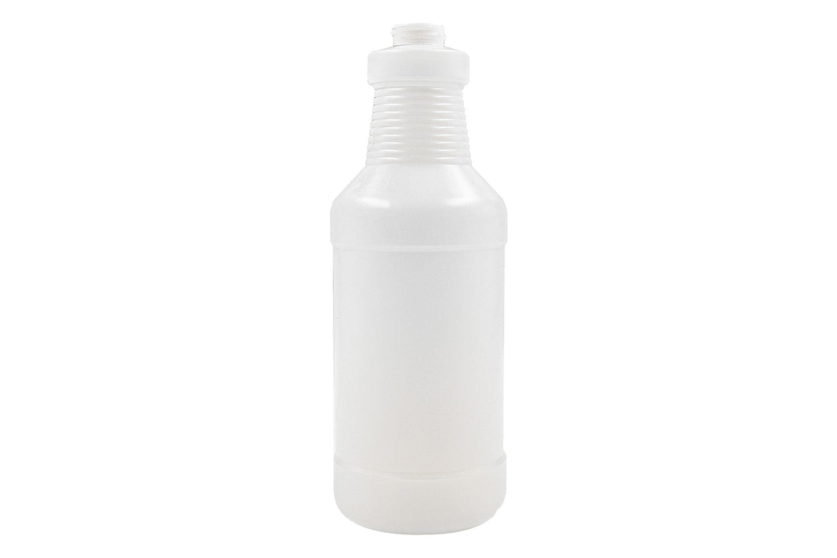 1 L Natural HDPE Round Ring Neck Cylinder Bottle 28-400