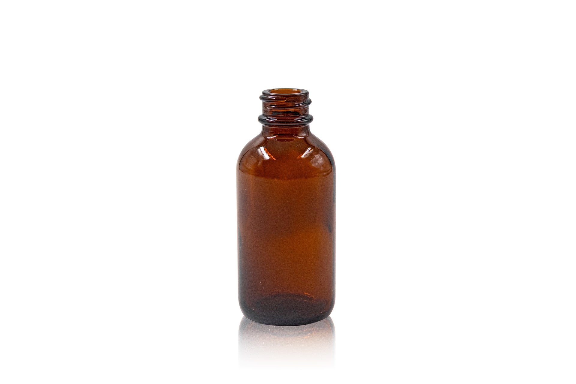 50 ml Amber Glass Metric Round Bottle 20-400