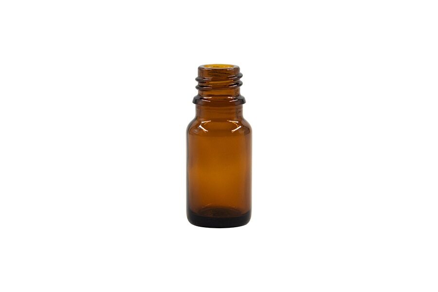 10 ml Amber Glass Round Vertical Dropper Bottle 18 GL Tamper Evident