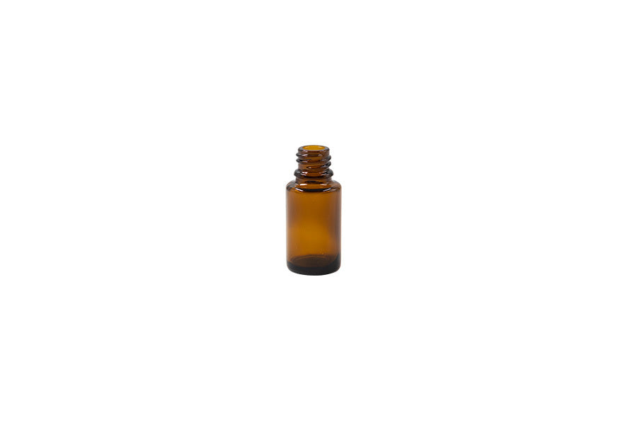 15 ml amber glass bottle (neck finish: 18 GL)