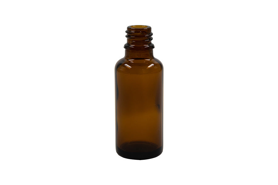 30 ml amber glass bottle (neck finish: 18 GL)