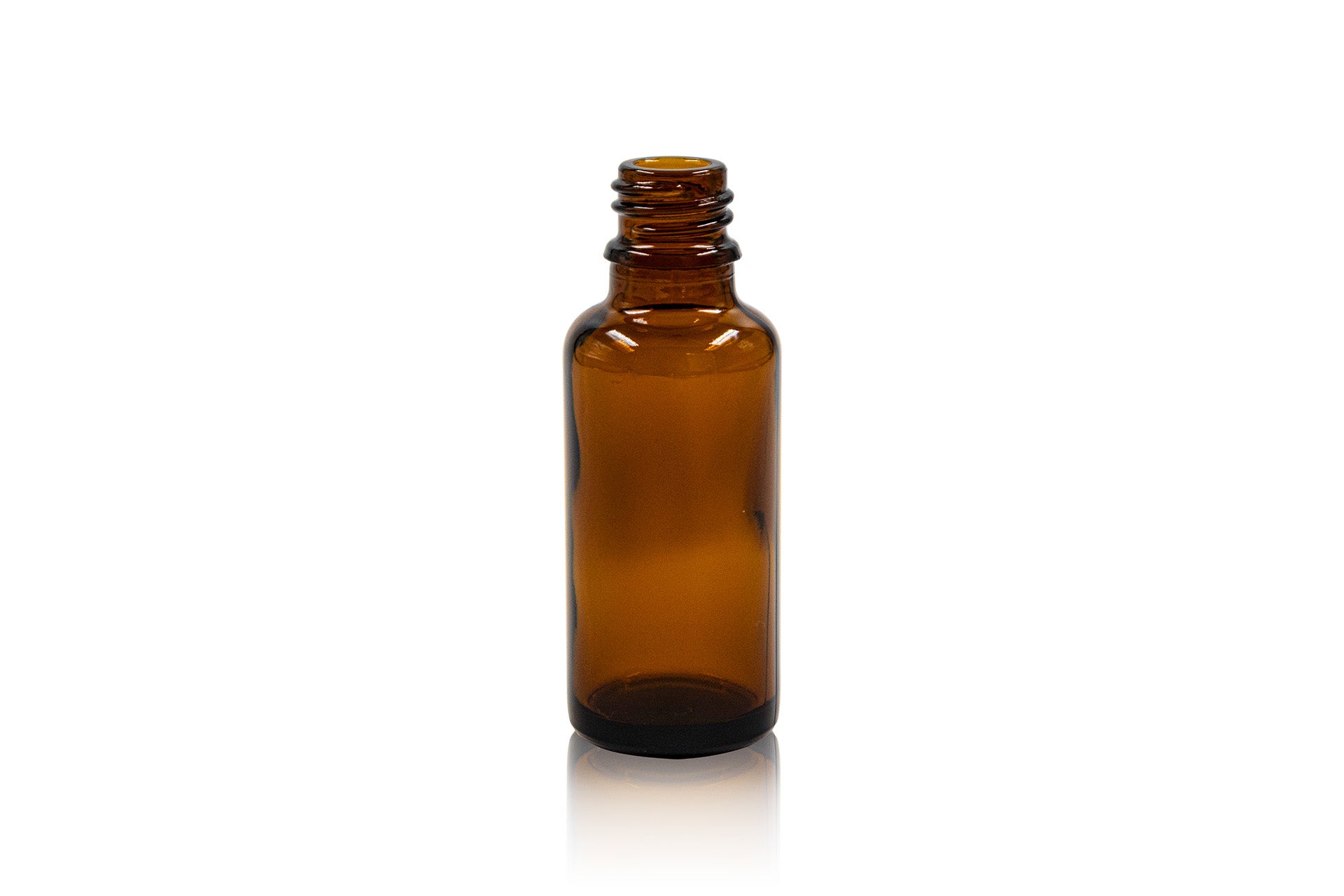 Flacon compte-gouttes en verre ambré de 30 ml 18 GL