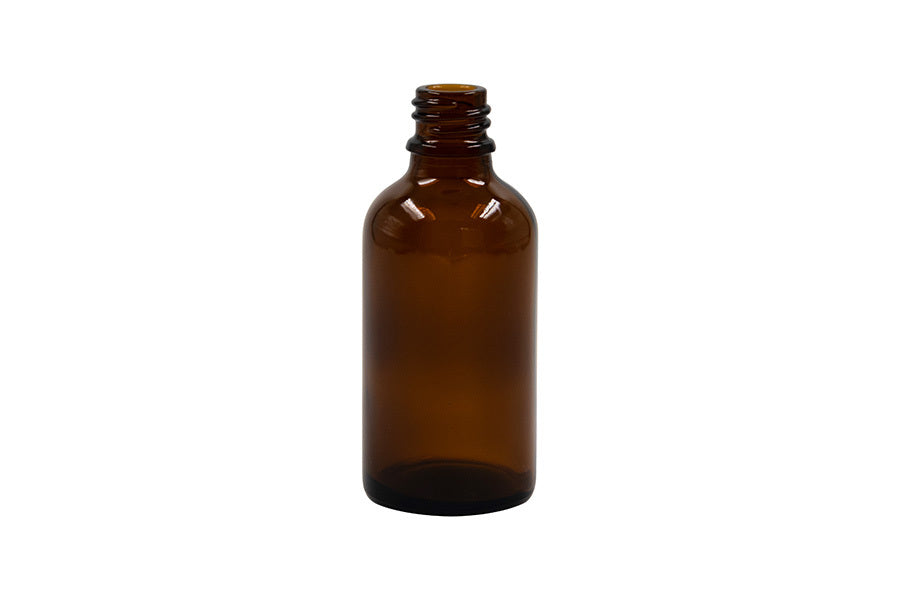 50 ml amber glass bottle (neck finish: 18 GL)