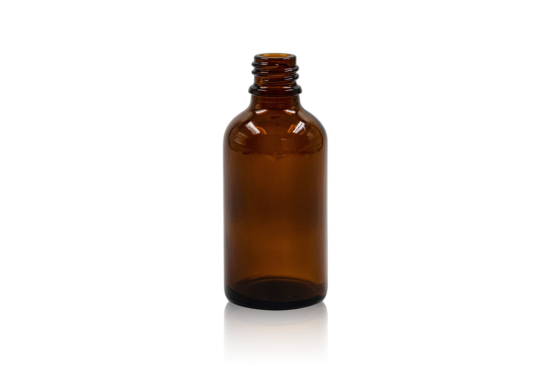 50 ml Amber Glass Vertical Dropper Bottle 18 GL Tamper Evident