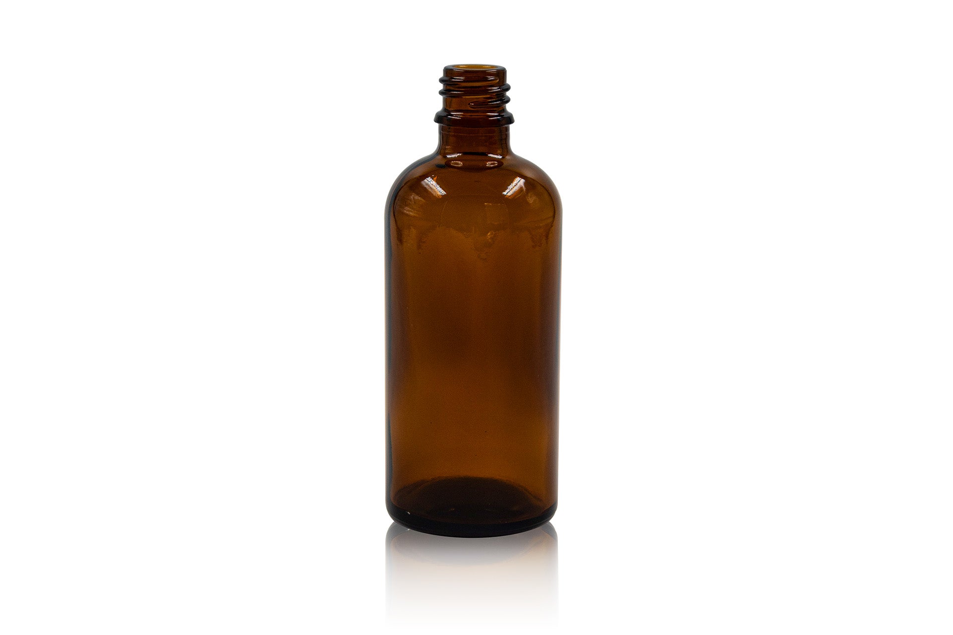 100 ml Amber Glass Vertical Dropper Bottle 18 GL Tamper Evident