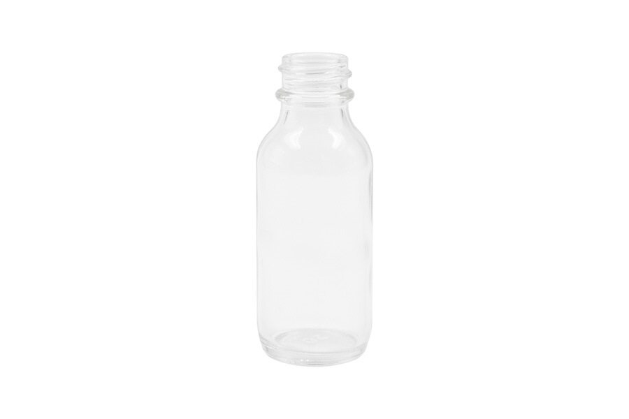 Bouteille Winchester ronde en verre transparent de 30 ml 20-400
