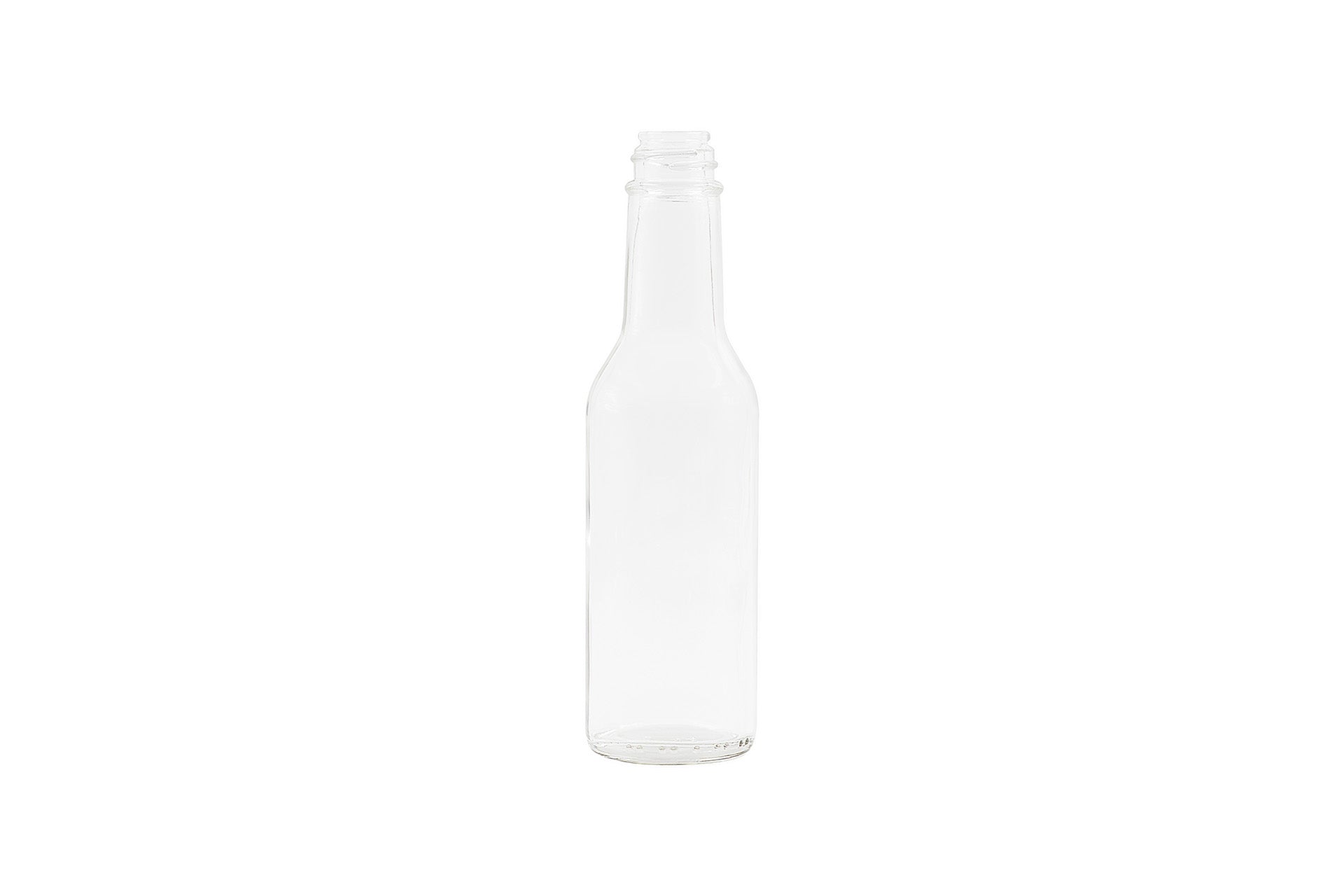 5 oz Clear Glass Round Woozy Bottle 24-414
