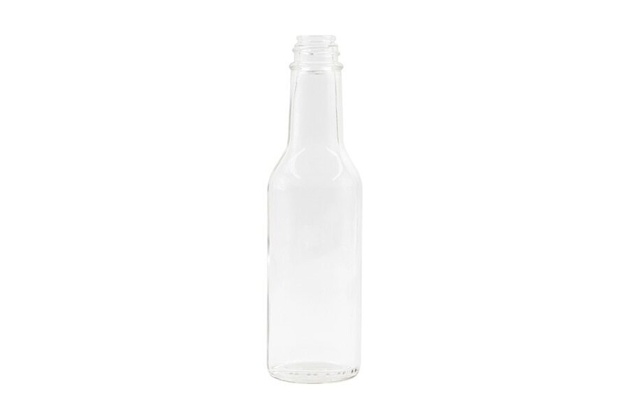 5 oz Clear Glass Round Woozy Bottle 24-414