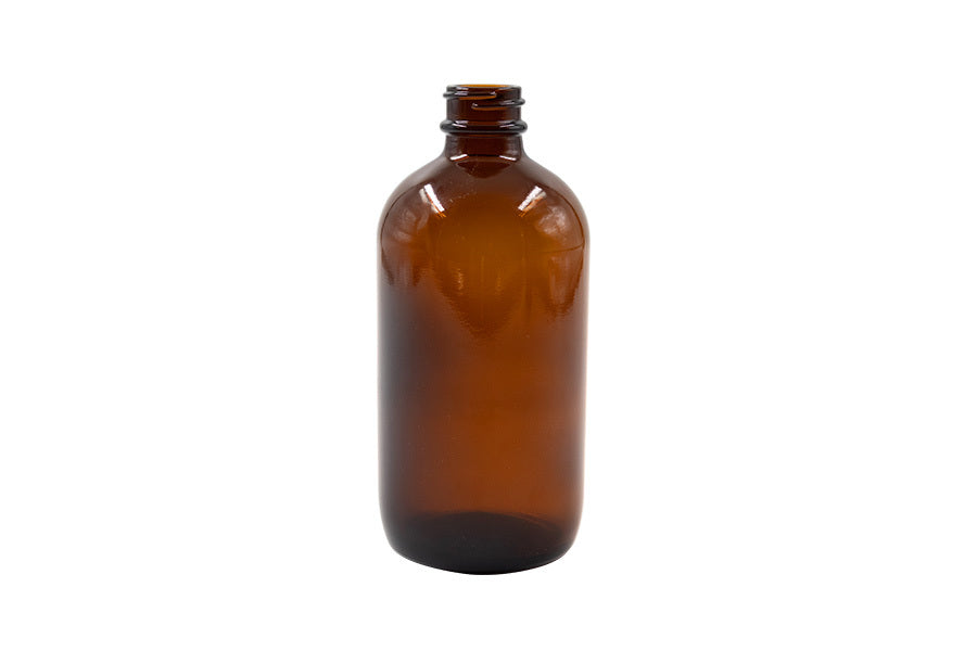 250 ml amber glass bottle (neck finish: 24-400)