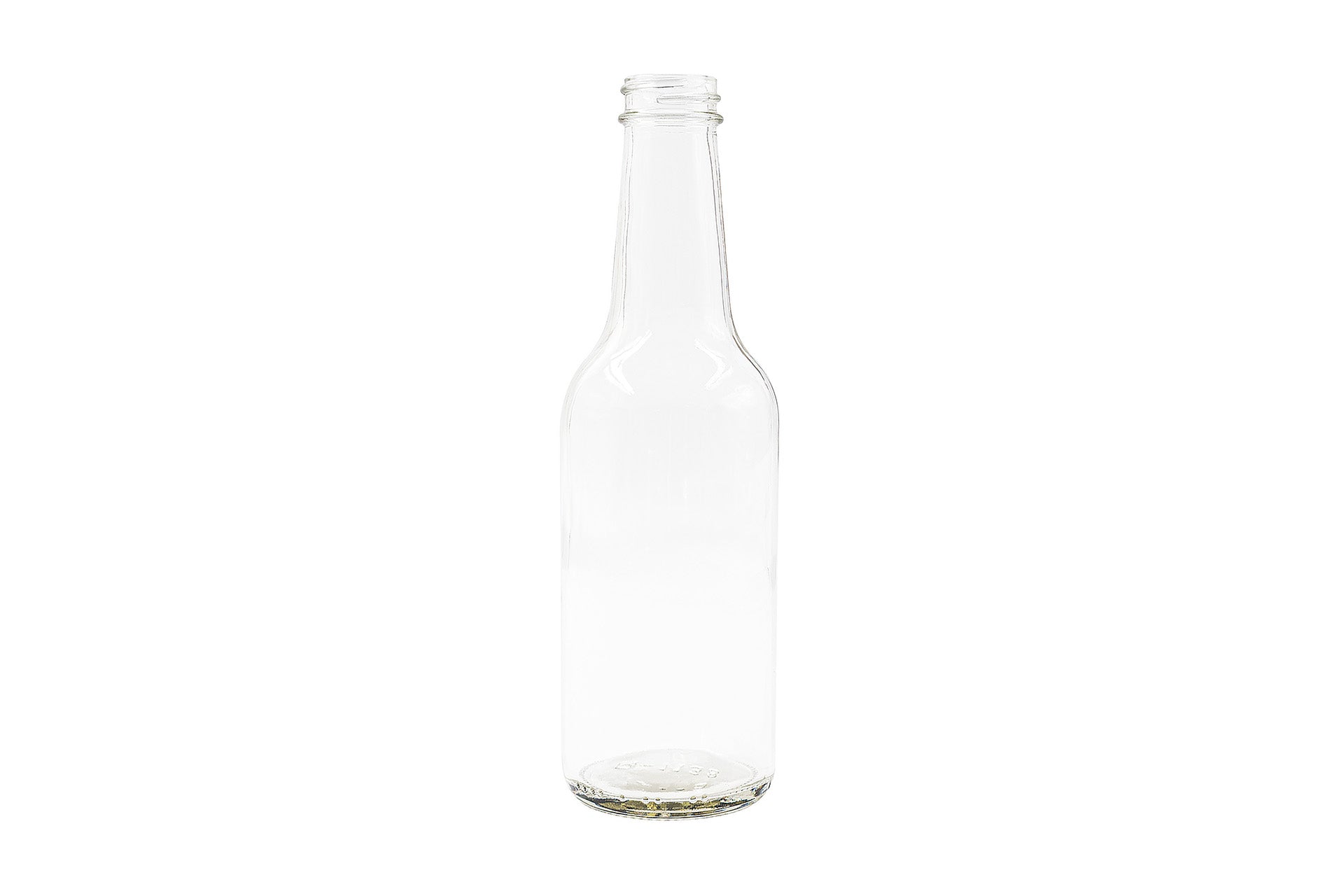 10 oz Clear Glass Round Woozy Bottle 28-400