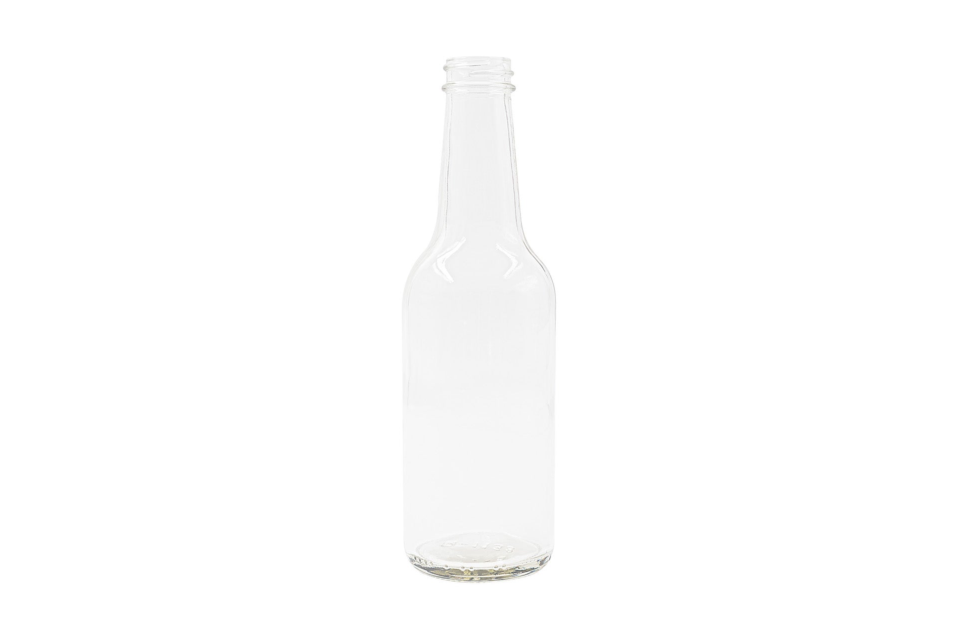 10 oz Clear Glass Round Woozy Bottle 28-400