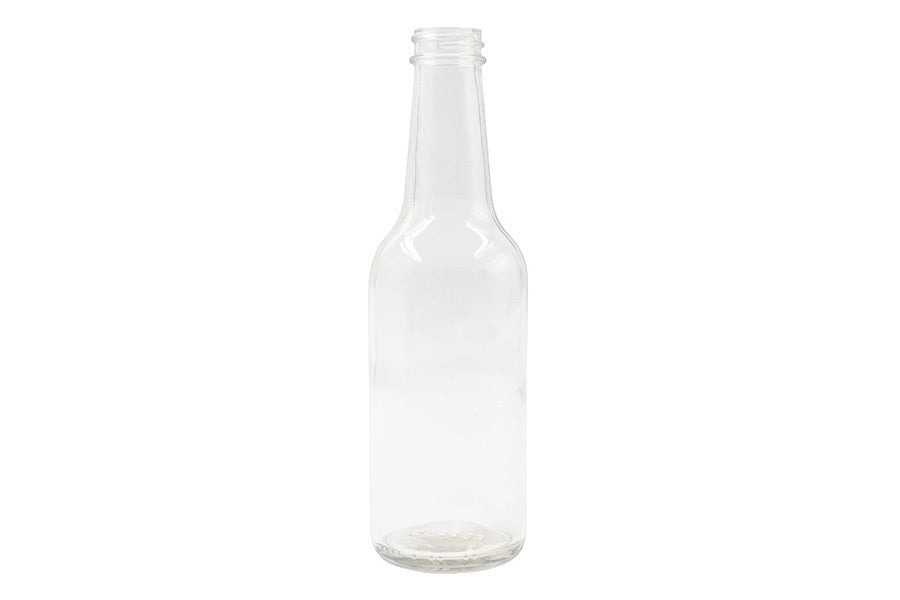 10 oz clear glass bottle (neck finish: 28-400)