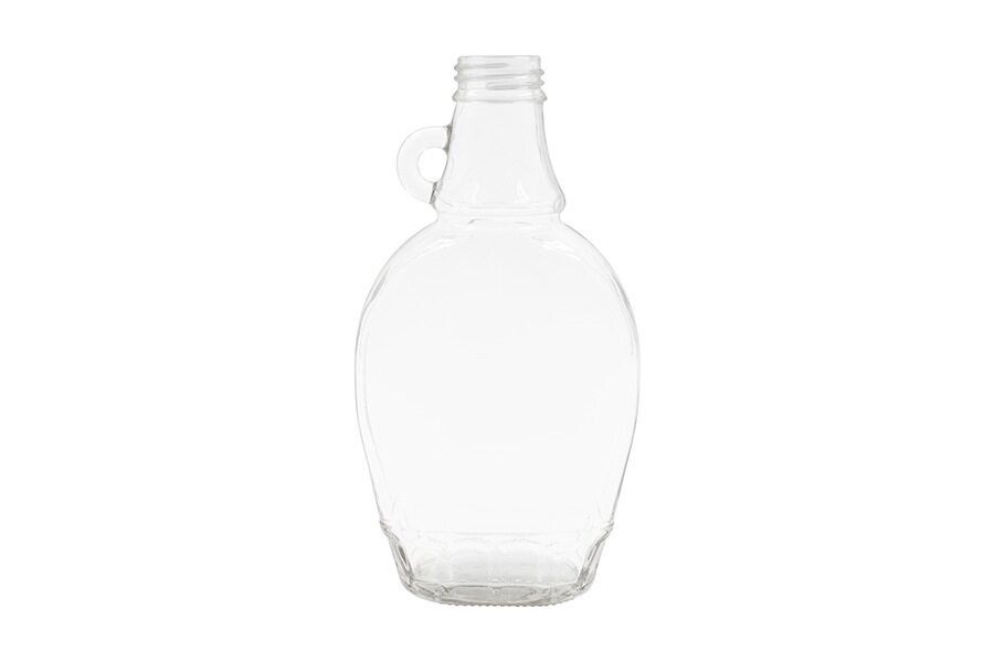 250 ml clear glass bottle (neck finish: 28 mm Tamper Evident)