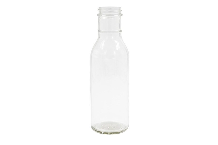 12 oz clear glass bottle (neck finish: 38-400)