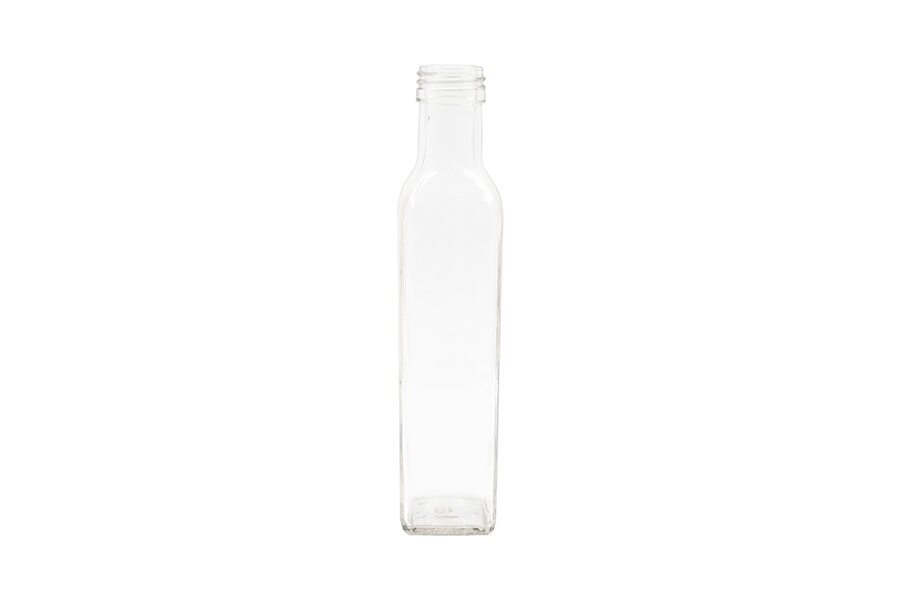 250 ml clear glass bottle (neck finish: 31.5 mm ROPP)